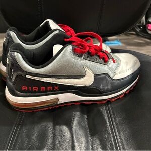 Nike Air Max Sneakers - Black, Red, and Gray